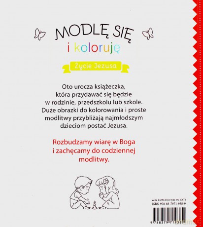 Życie Jezusa. Modlę się i koloruję [KSIĄŻKA]