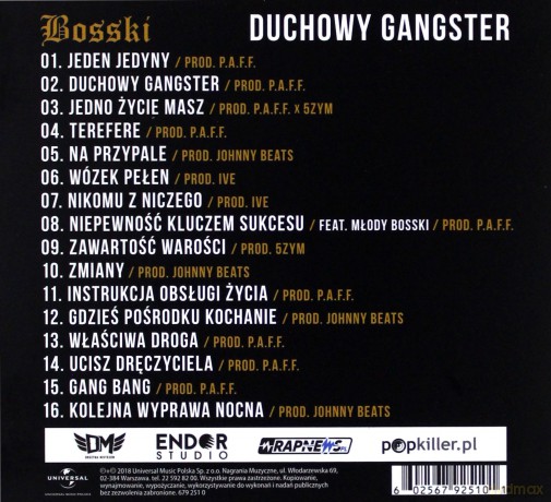 Bosski: Duchowy Gangster [CD]