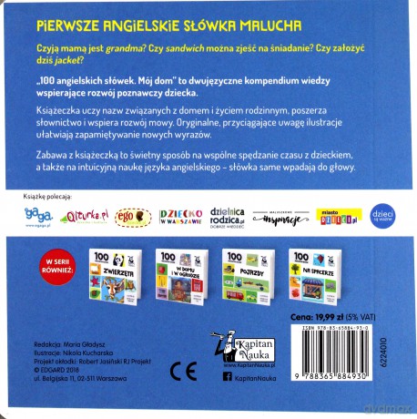 Kapitan Nauka. 100 angielskich słówek. Mój dom [KSIĄŻKA]