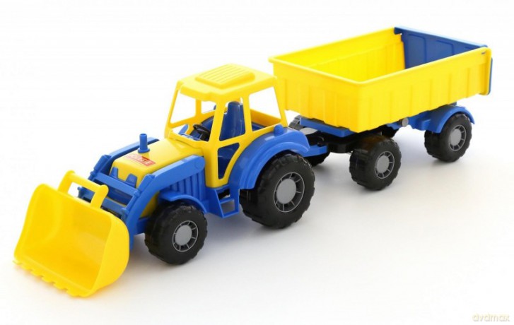 Altaj Traktor z przyczepą i łyżką