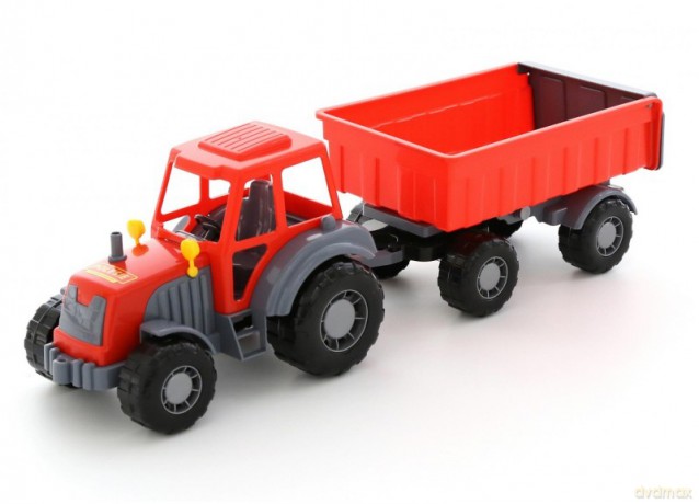 Altaj Traktor z przyczepą, siatka