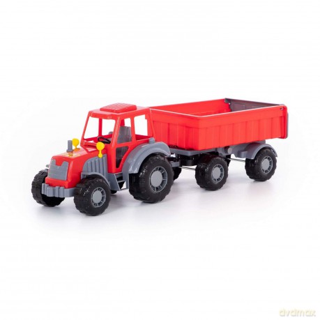 Altaj Traktor z przyczepą, siatka