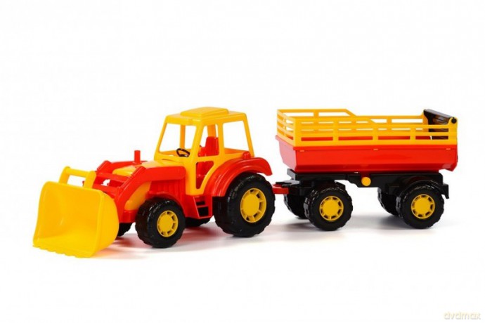 Altaj, traktor z przyczepą Nr2 i łyżką