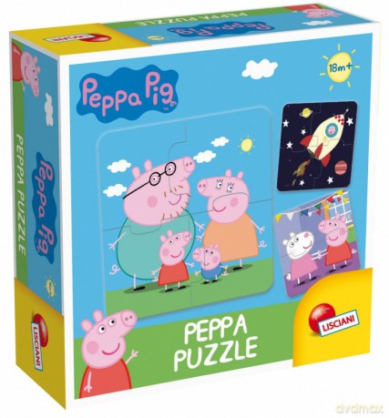 LISCIANIGIOCHI 8x4 el. - Świnka Peppa [PUZZLE]
