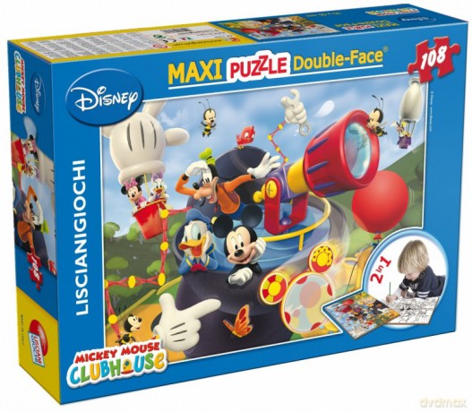 LISCIANIGIOCHI Puzzle dwustronne Maxi 108 el. - Myszka Miki [PUZZLE]