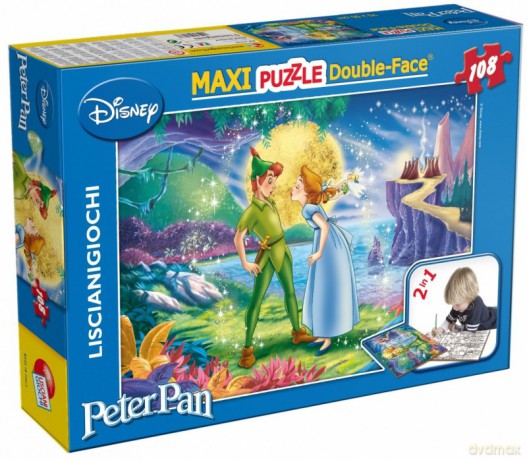 LISCIANIGIOCHI Puzzle dwustronne Maxi 108 el. - Piotruś Pan [PUZZLE]