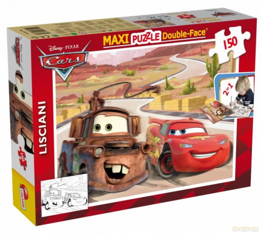 LISCIANIGIOCHI Puzzle dwustronne Maxi 150 el. - Auta [PUZZLE]