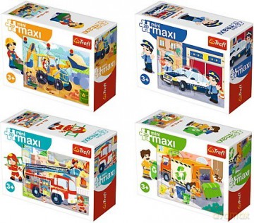 TREFL 20 el. Mini Maxi - Pojazdy ratunkowe/ 24 sztuki [PUZZLE]