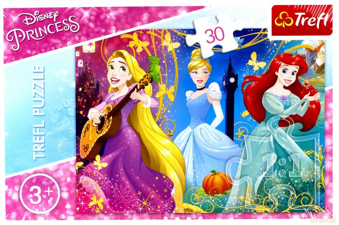 TREFL 30 el. - Księżniczki Disneya, Zaczarowana melodia [PUZZLE]