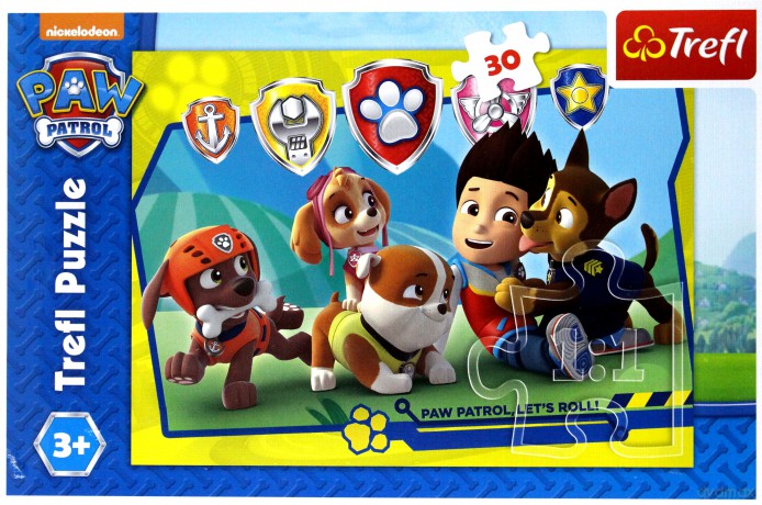 TREFL 30 el. Psi Patrol, Ryder i przyjaciele [PUZZLE]