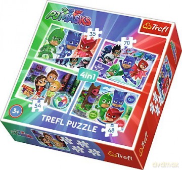 TREFL Puzzle 4w1 Pidżamersi, Drużyna [PUZZLE]