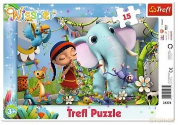 TREFL Puzzle ramkowe 15 el. - Wissper, Melodia przyjaźni [PUZZLE]