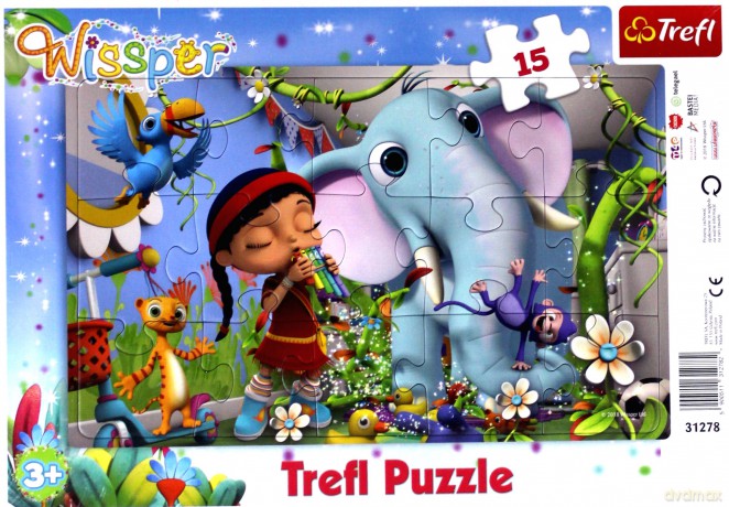 TREFL Puzzle ramkowe 15 el. - Wissper, Melodia przyjaźni [PUZZLE]