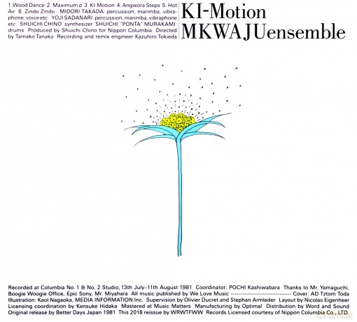 Mkwaju Ensemble (Midori Takada): Ki-Motion [CD]