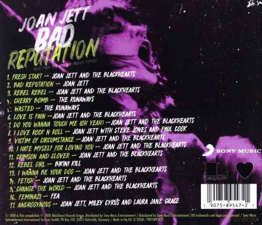 Bad Reputation soundtrack (Joan Jett) [CD]