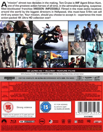 Mission: Impossible - 5-Movie Collection [BOX] [5xBlu-Ray 4K]+[5xBlu-Ray]