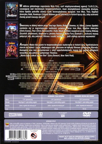 Avengers - Trylogia: Avengers / Avengers Czas Ultrona / Avengers Wojna Bez Granic [3DVD]