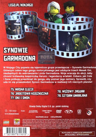 LEGO Ninjago Synowie Garmadona część 1 (odcinki 75-79) [DVD]