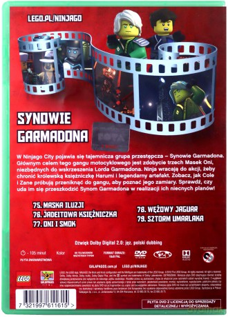 LEGO Ninjago Synowie Garmadona część 1 (odcinki 75-79) [DVD]