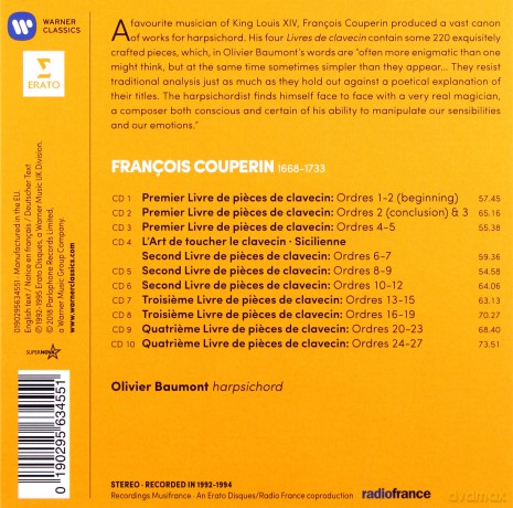 Olivier Baumont: Couperin: Complete Works For Harpsichord [10CD]