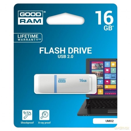 GoodRam pendrive UMO2 (16 GB | USB 2.0) biały