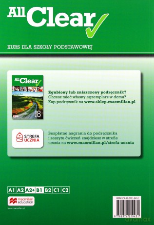 All Clear 8 Zeszyt do języka angielskiego [KSIĄŻKA]