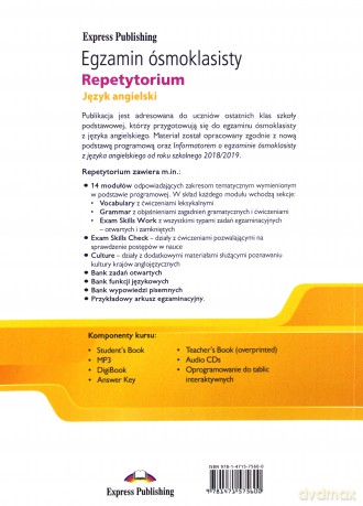 Egzamin ósmoklasisty Repetytorium język angielski podręcznik nauczyciela [KSIĄŻKA]