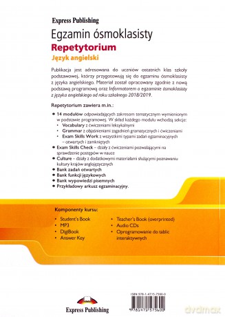 Egzamin ósmoklasisty Repetytorium język angielski podręcznik nauczyciela [KSIĄŻKA]