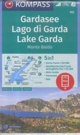 Gardasee/Lago di Garda/Lake Garda 1:50 000 Kompass