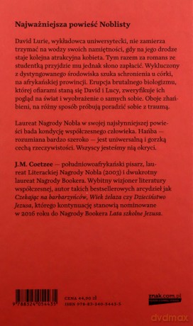 Hańba - J. M. Coetzee [KSIĄŻKA]