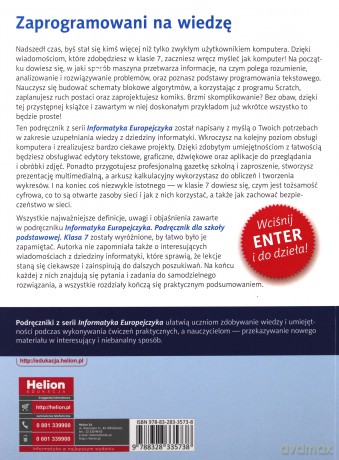 Informatyka Europejczyka Szkoła podstawowa 7 podręcznik [KSIĄŻKA]
