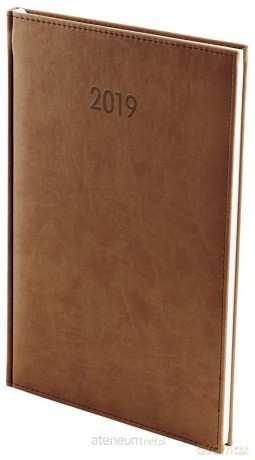 Kalendarz 2019 A4 Tygodniowy Vivella Brąz [KALENDARZ]