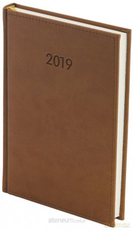 Kalendarz 2019 A5 Dzienny Vivella Brąz [KALENDARZ]