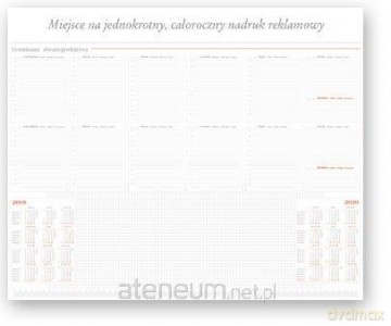 Kalendarz 2019 Biurowy Biuwar duży A2 BF5 [KALENDARZ]