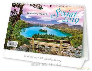 Kalendarz 2019 Biurowy Świat BF8 [KALENDARZ]
