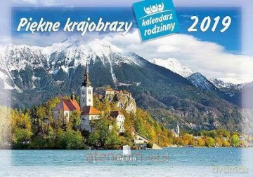 Kalendarz 2019 Rodzinny Piękne krajobrazy WL4 [KALENDARZ]