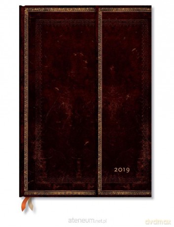 Kalendarz książkowy grande 2019 12M Black Moroccan [KALENDARZ]