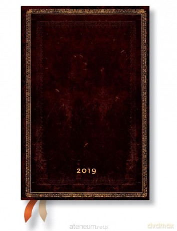 Kalendarz książkowy midi 2019 12M Black Moroccan [KALENDARZ]