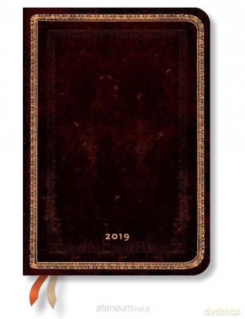 Kalendarz książkowy midi 2019 12M Black Moroccan [KALENDARZ]