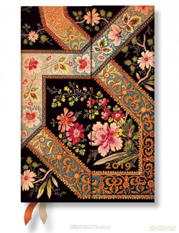 Kalendarz książkowy midi 2019 12M Filigree Floral [KALENDARZ]