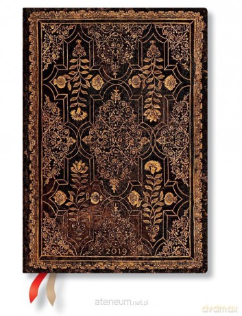 Kalendarz książkowy midi 2019 12M Mahogany [KALENDARZ]