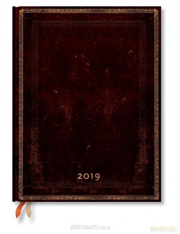 Kalendarz książkowy ultra 2019 12M Black Moroccan [KALENDARZ]