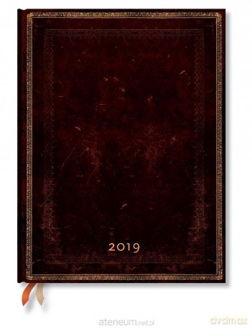 Kalendarz książkowy ultra 2019 12M Black Morrocan [KALENDARZ]