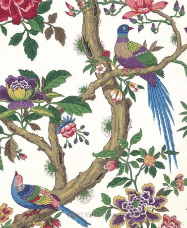 Karnet 17x14cm z kopertą Chinese Magpie wallpaper