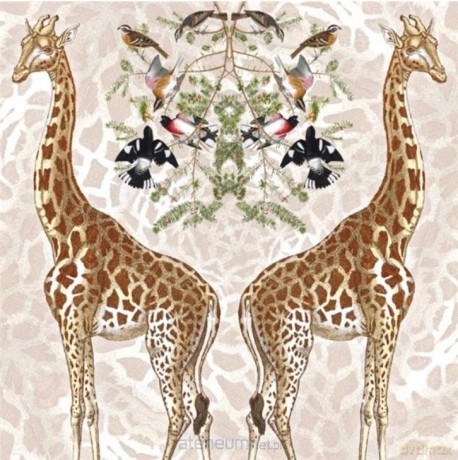 Karnet kwadrat z kopertą Giraffe