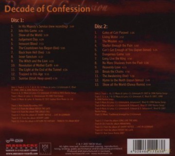 Narnia: Decade Of Confession [2CD]