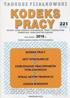 Kodeks Pracy 2018 [KSIĄŻKA]