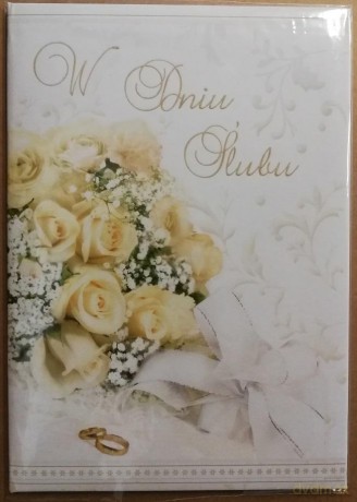 Książeczka brokat A5 Ślub 013 [KSIĄŻKA]