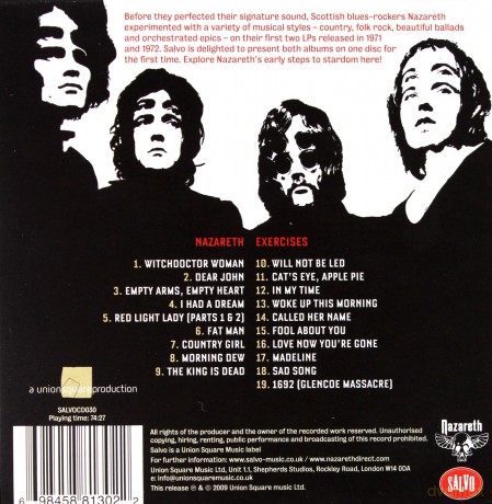 Nazareth: Nazareth/Exercies  [CD]