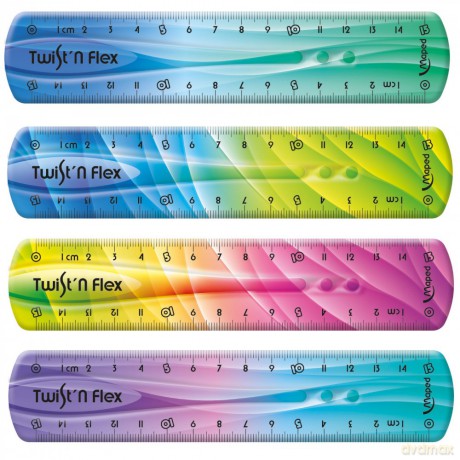 Linijka Twist'n Flex Decor niełamliwa 15 cm